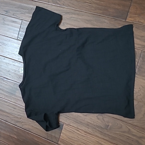 PINK Victoria's Secret Black Top with Silver Logo & Dots size Medium - Picture 2 of 6